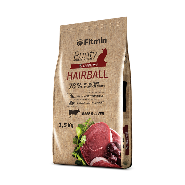 Purity Beef & Liver - hairball care and prevent formula- cat food