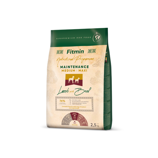 Maintenance Lamb & Beef - medium/maxi dog size - dog food