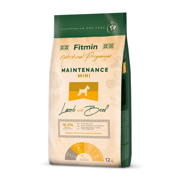 Maintenance Lamb & Beef - mini & small dog size - dog food