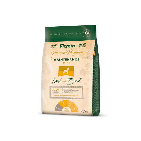 Maintenance Lamb & Beef - mini & small dog size - dog food
