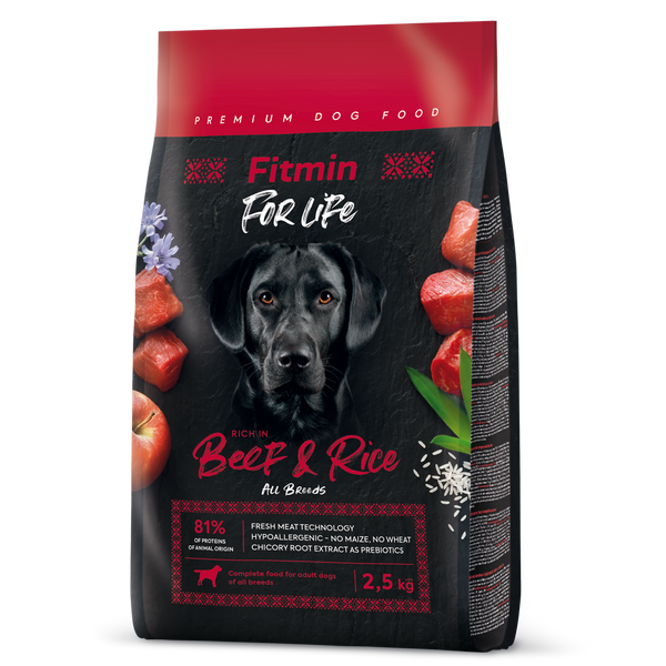 Fitmin For Life - Beef&Rice adult-