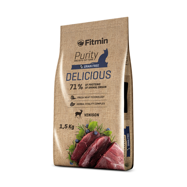 FITMIN PURITY CAT DRY FOOD DELICIOUS VENISON