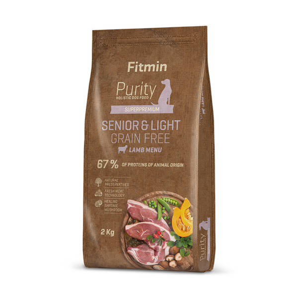 FITMIN PURITY DOG DRY FOOD SENIOR & LIGHT (WEIGH MANAGEMENT FOOD) LAMB