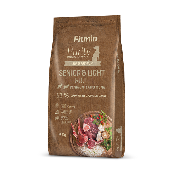 FITMIN PURITY DOG DRY FOOD SENIOR&LIGHT (WEIGHT MANAGEMENT FOOD) VENISON+LAMB