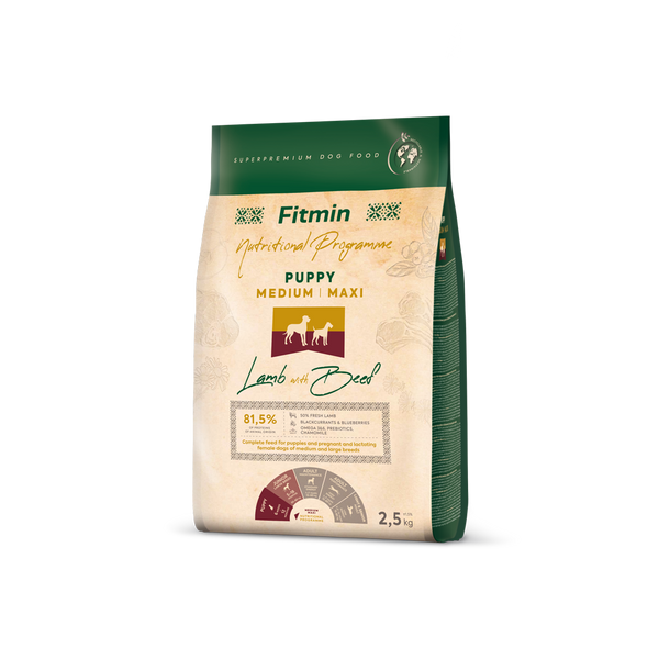 FITMIN MAINTENANCE LAMB&BEEF PUPPY MEDIUM MAXI